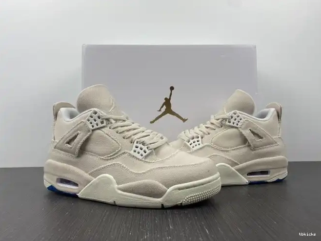 Reps TB Jordan 4 DQ4909-100 Canvas (W) Blank Retro 0526